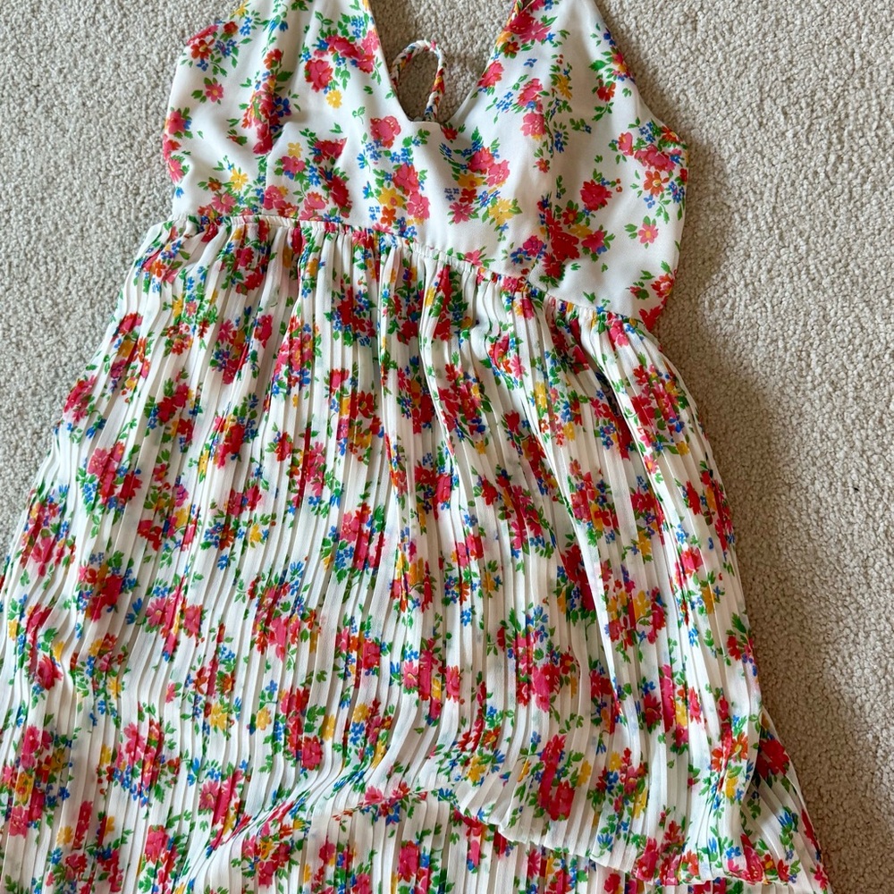 Sezane Pink Floral Maxi Dress - Picture 2 of 4